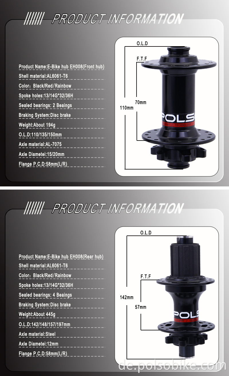 Ebike Hub 32H ebike hub 32h